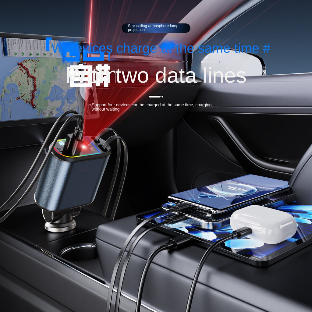 LuxRide™ C9 120W Retractable Car Charger