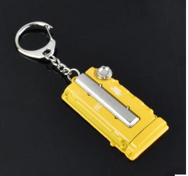 LuxRide™ Black Rim Wheel Keychain