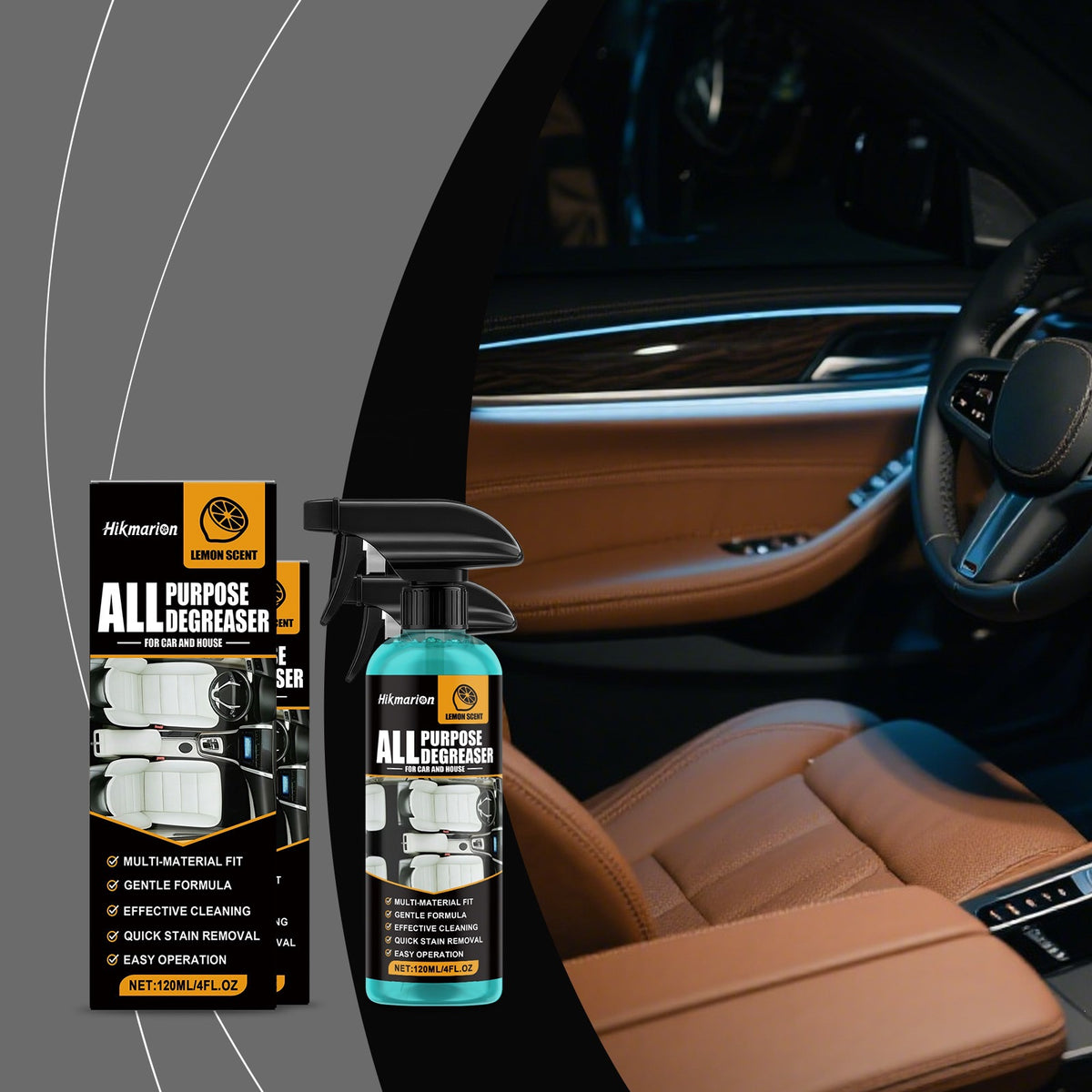 LuxRide™ Interior Oil & Odor Cleaner
