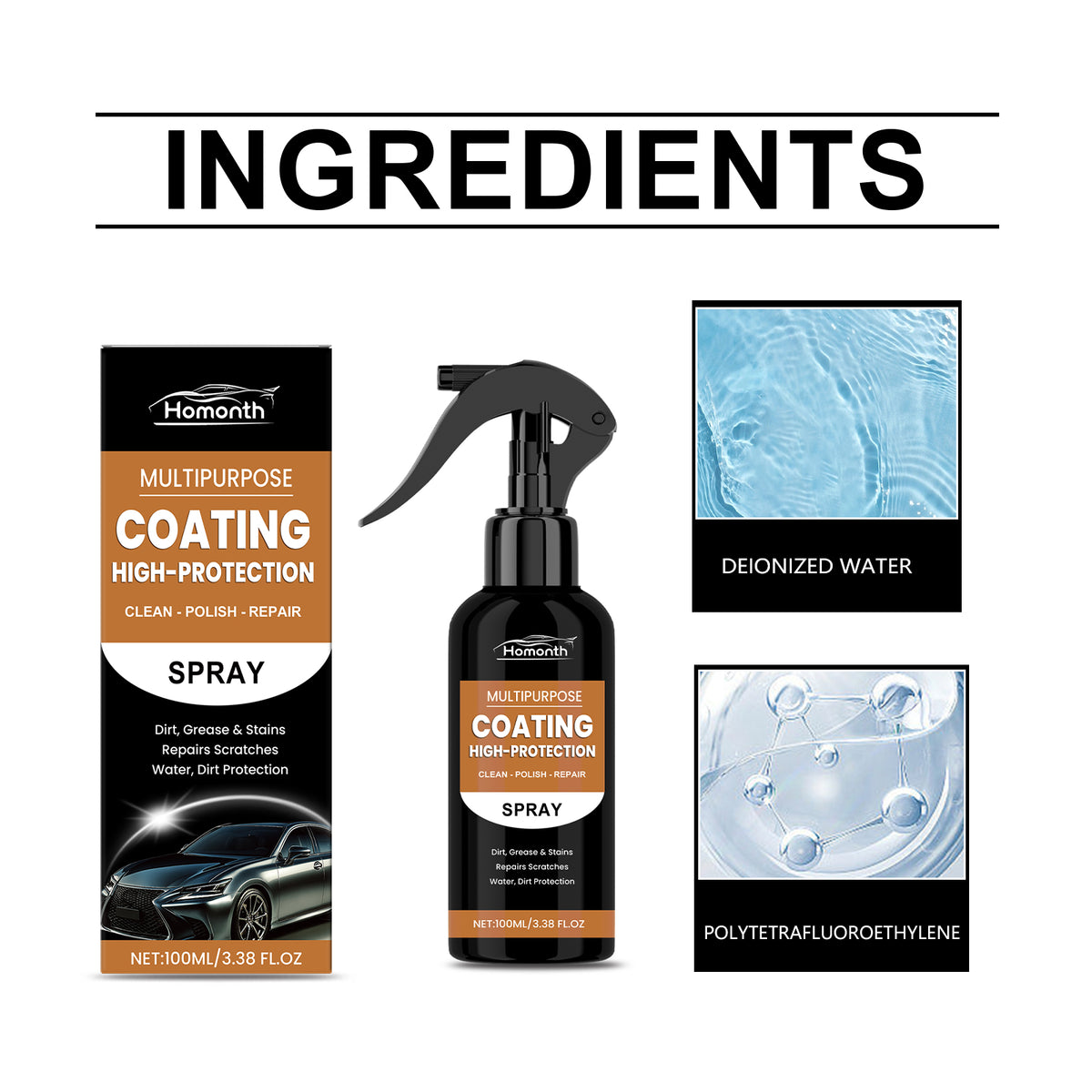LuxRide™ Multi-Purpose Car Care & Protection Spray