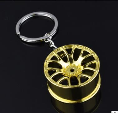 LuxRide™ Black Rim Wheel Keychain