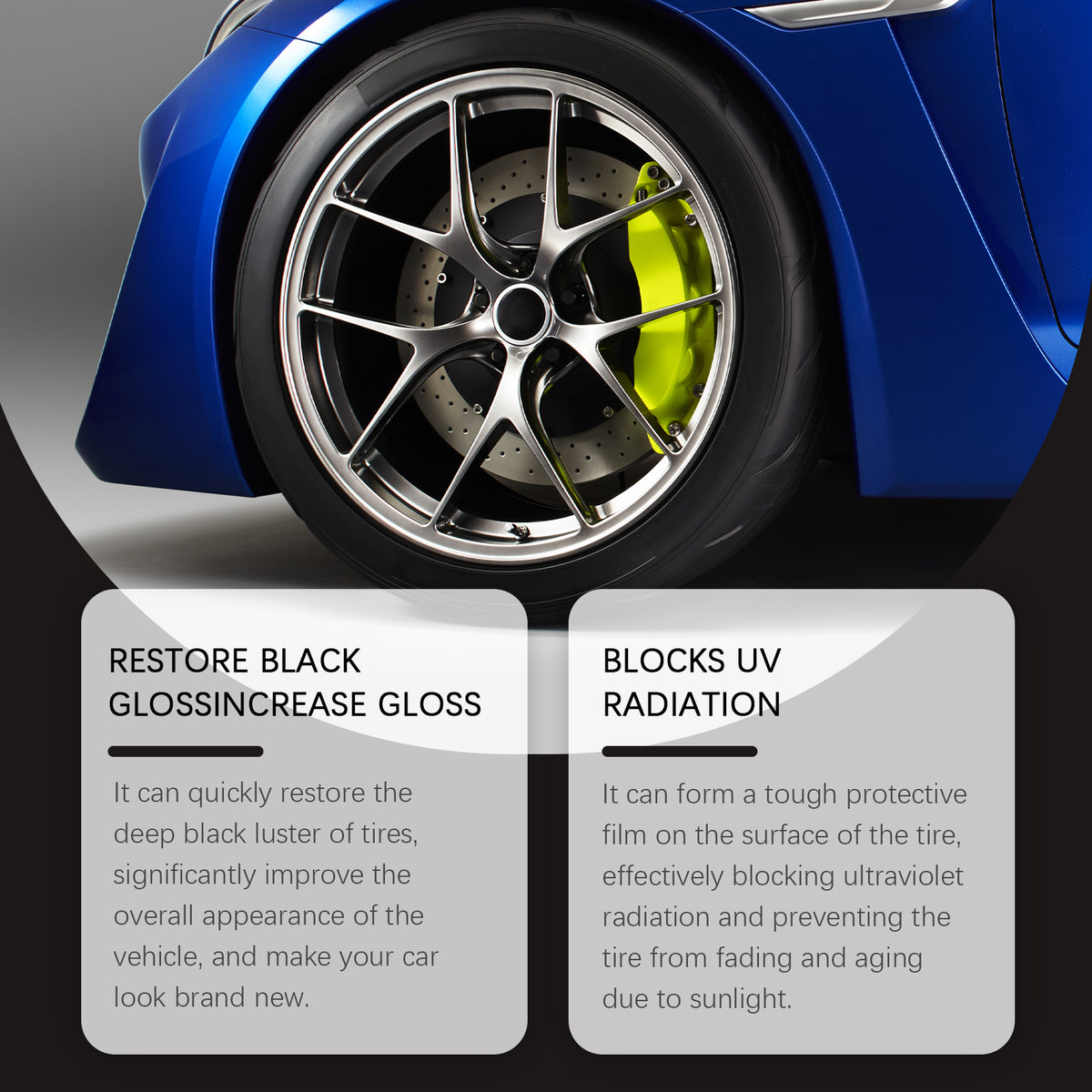 LuxRide™ Tire Restoration & Shine Wax