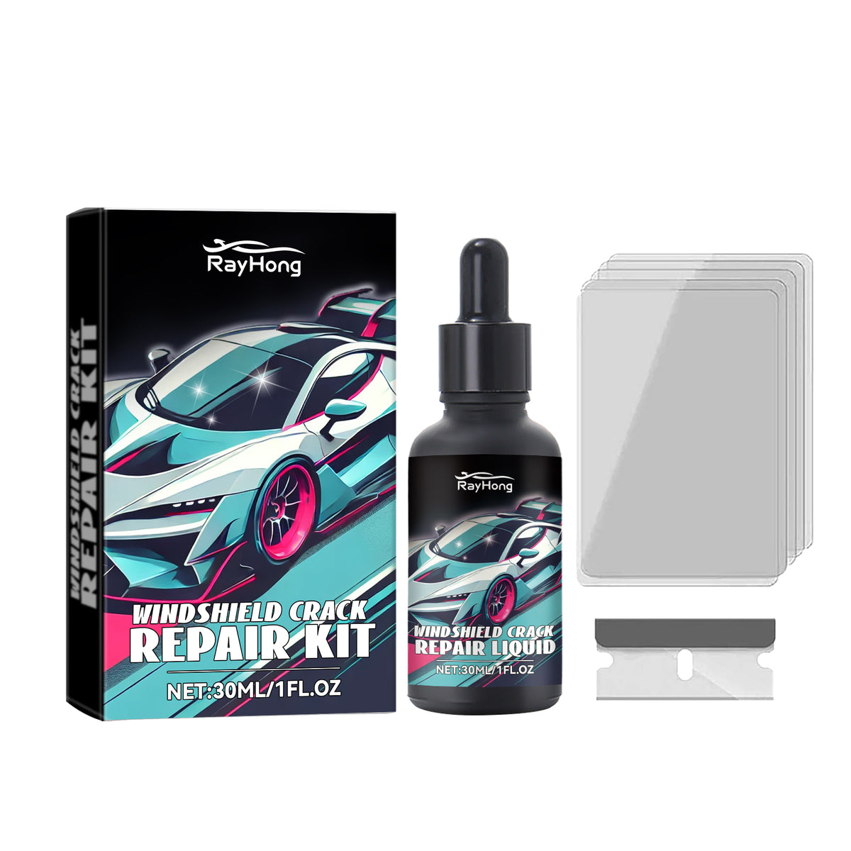 LuxRide™ Windshield Crack Repair Kit