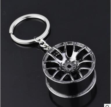 LuxRide™ Black Rim Wheel Keychain