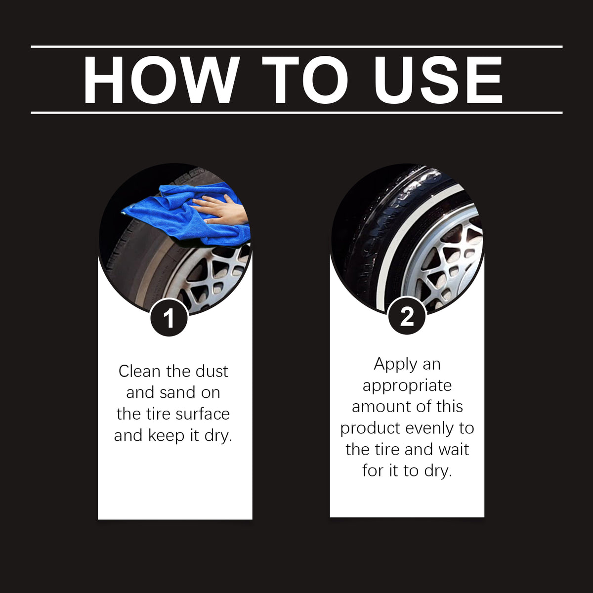 LuxRide™ Tire Restoration & Shine Wax