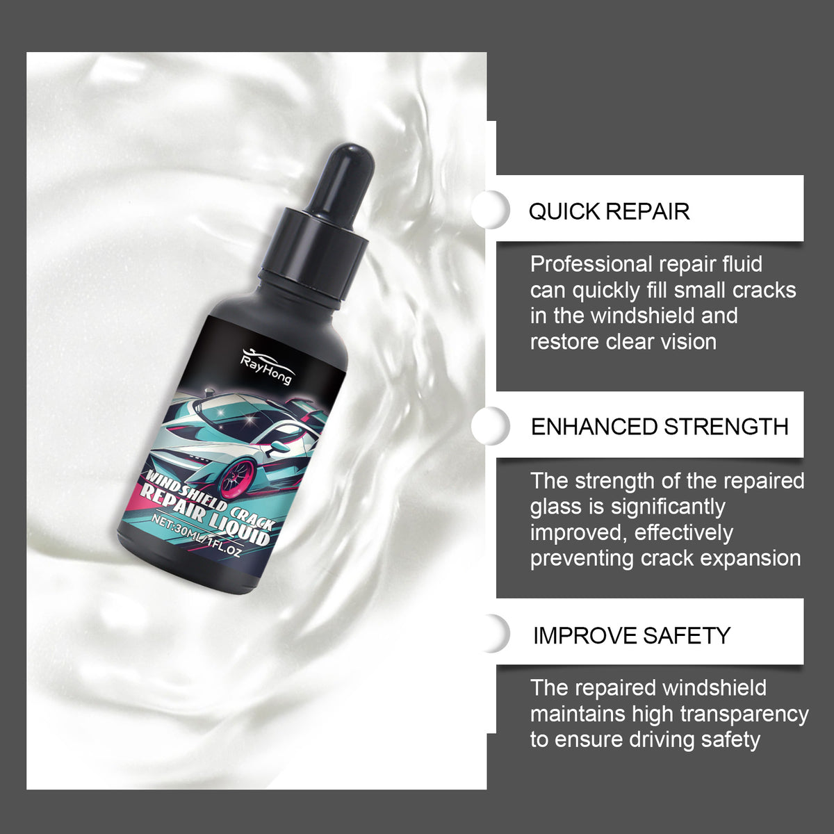 LuxRide™ Windshield Crack Repair Kit