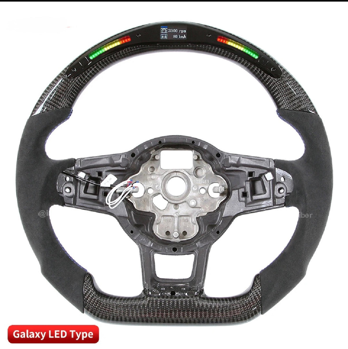 LuxRide™  Golf CarbonLED — Galaxy LED Steering Wheel
