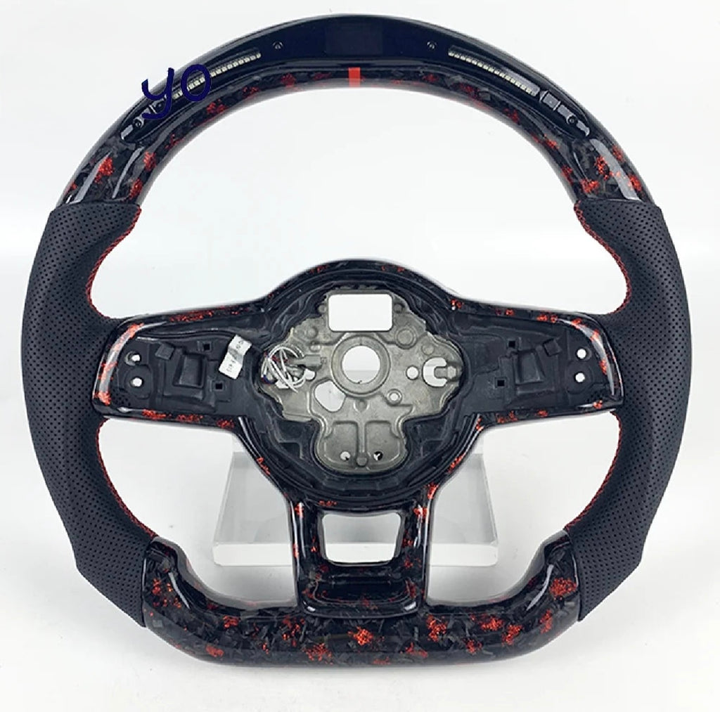 LuxRide™  Golf CarbonLED — LED Carbon Fiber Steering Wheel