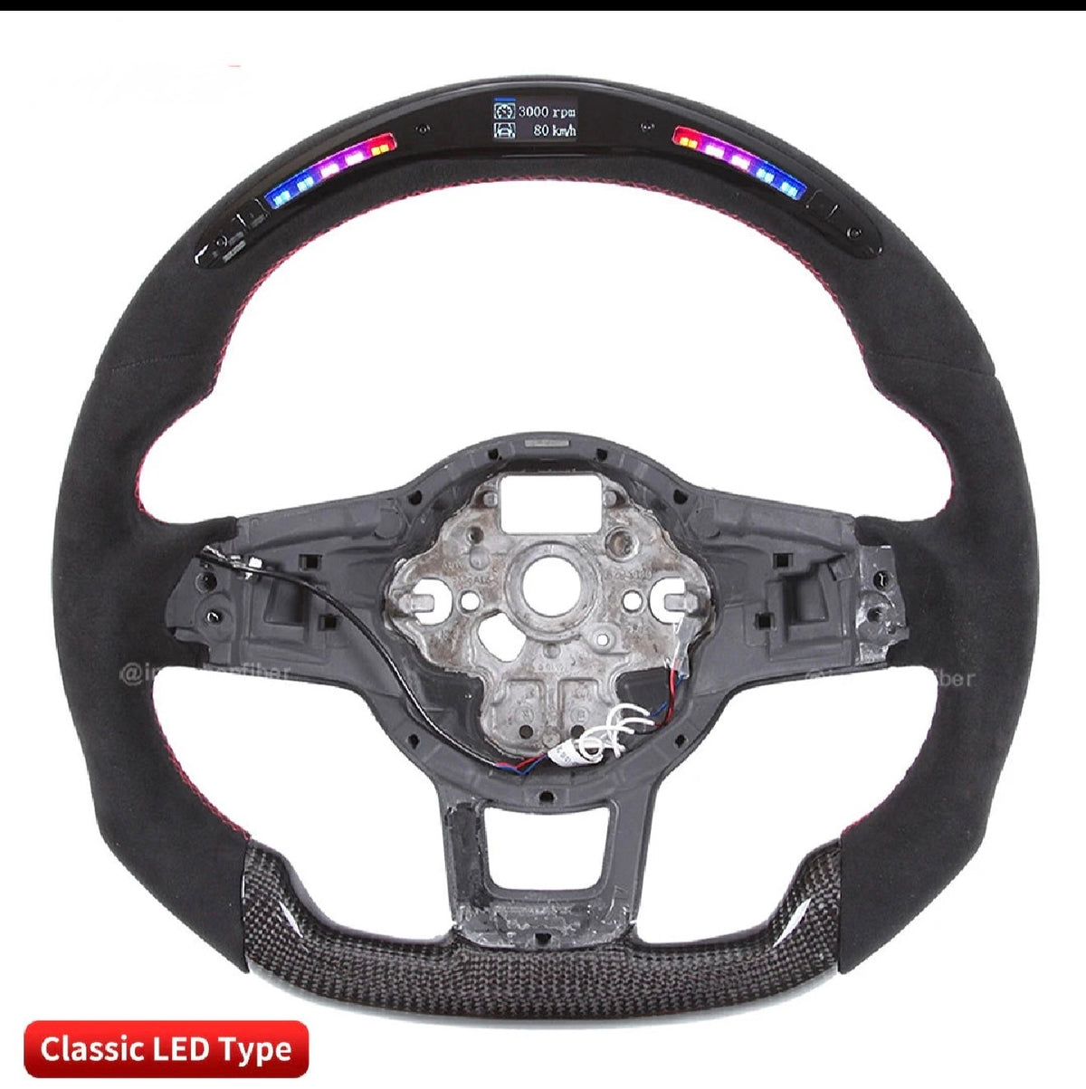 LuxRide™  Golf CarbonLED — Galaxy LED Steering Wheel