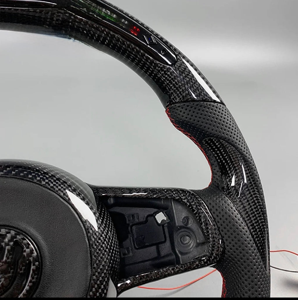 LuxRide™  Golf CarbonLED — LED Carbon Fiber Steering Wheel