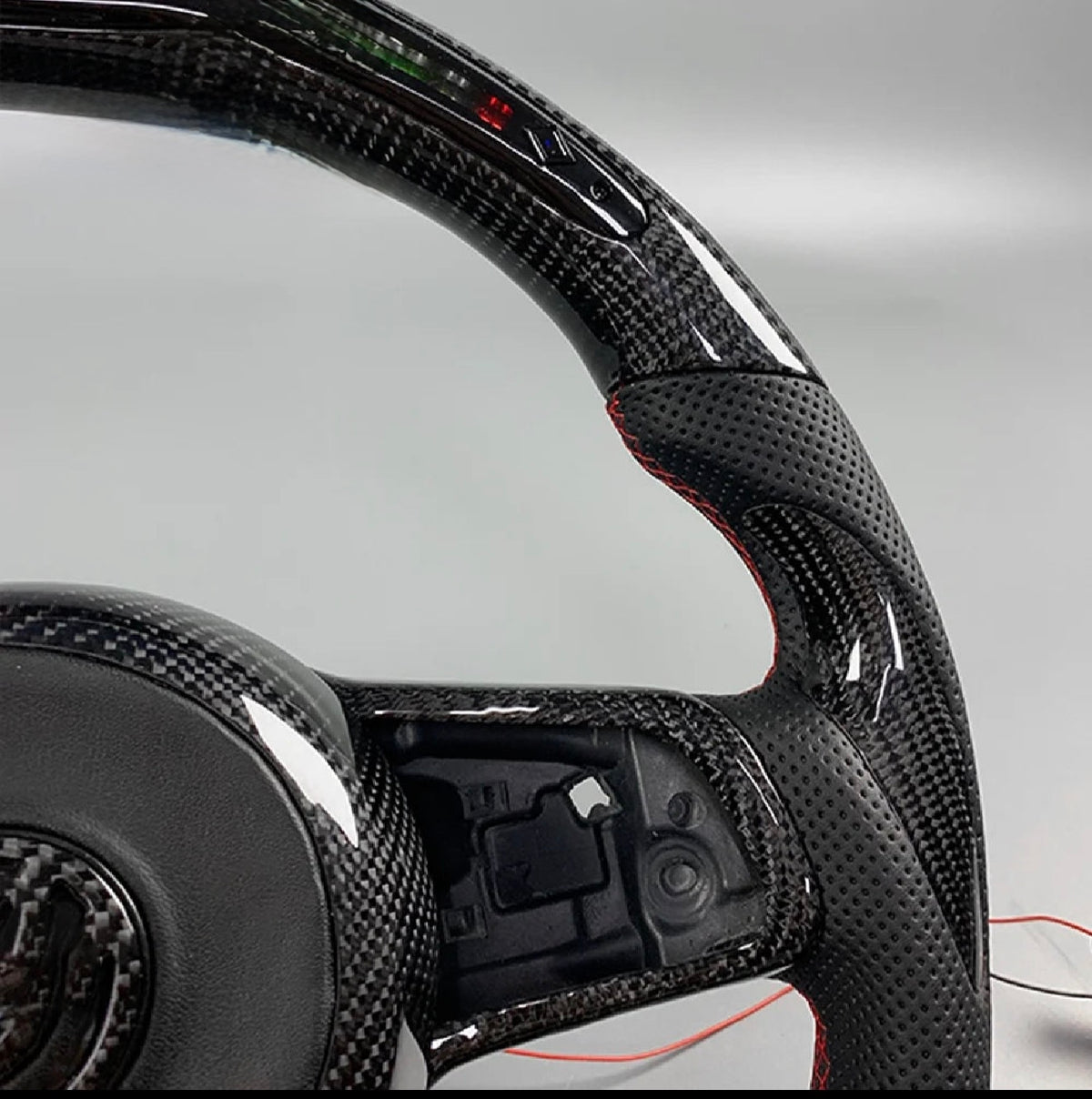 LuxRide™  Golf CarbonLED — LED Carbon Fiber Steering Wheel