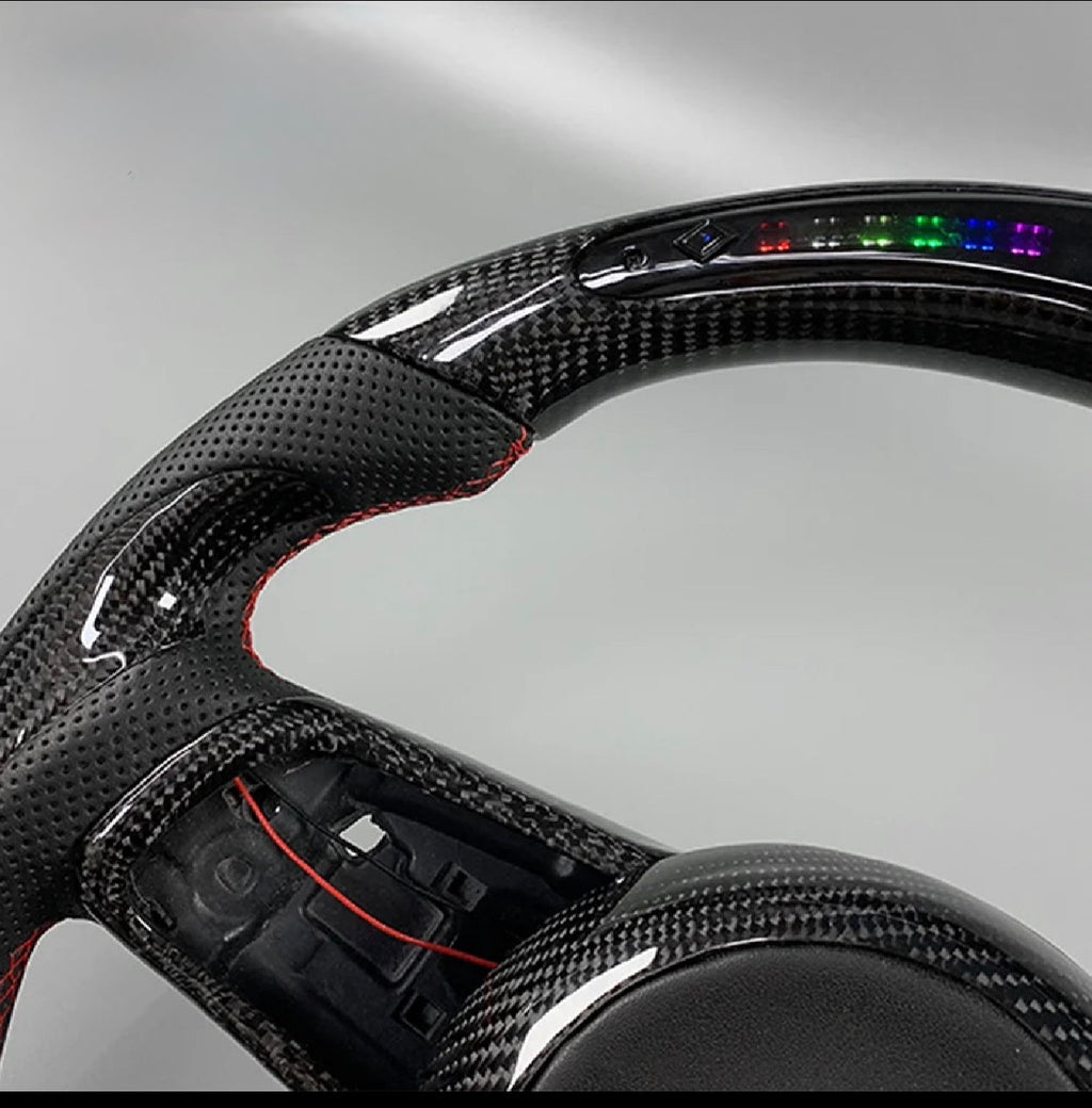 LuxRide™  Golf CarbonLED — LED Carbon Fiber Steering Wheel