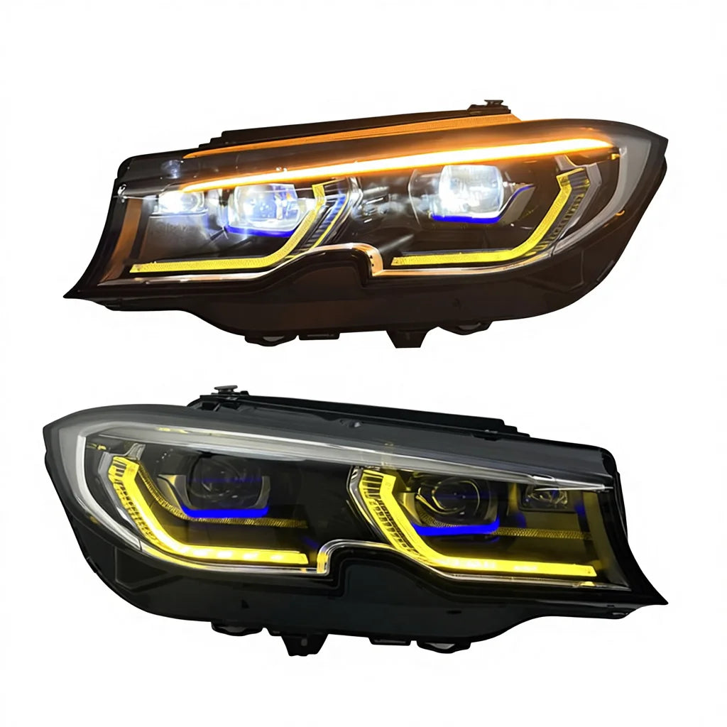 LuxRide™ Yellow White DRL Headlights for 3 Series G20 G21