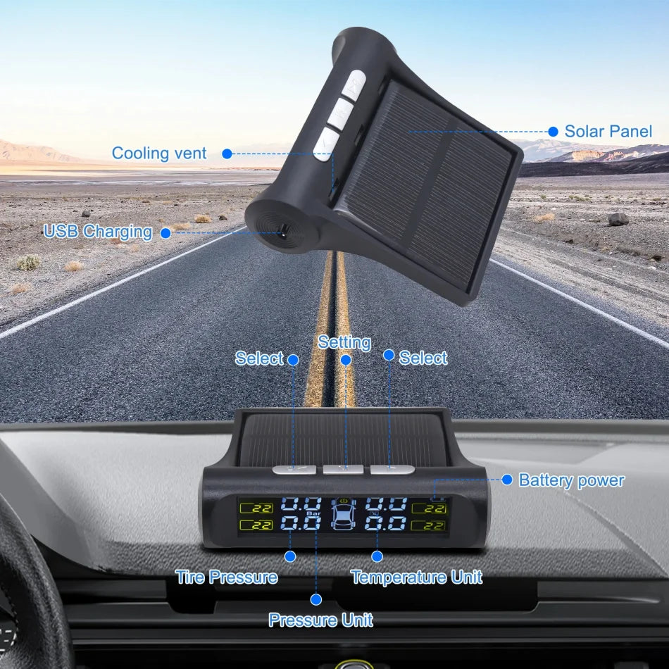 SolarTPMS Tire Pressure Monitoring System