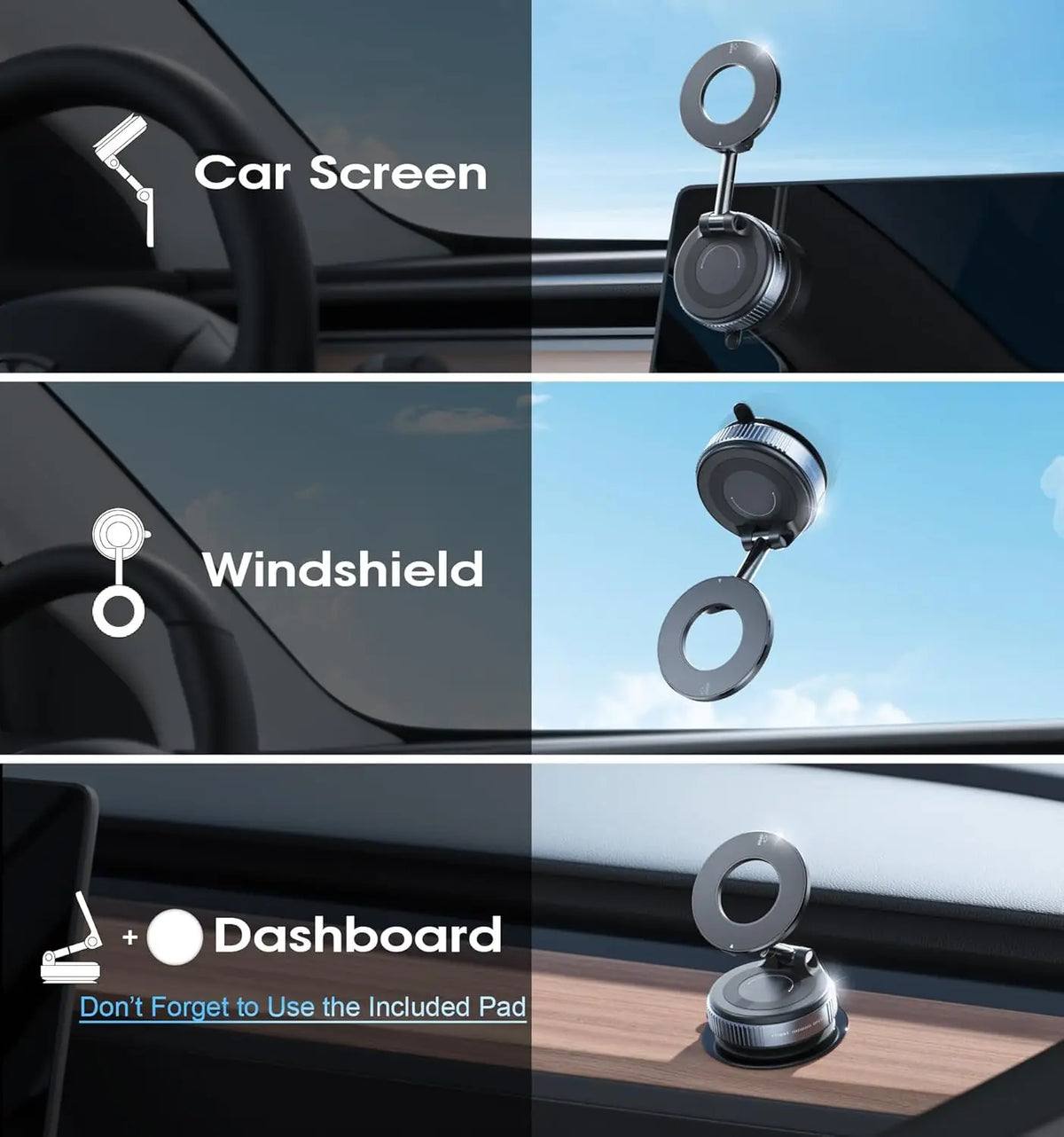 Premium 360° Magnetic Car Phone Holder