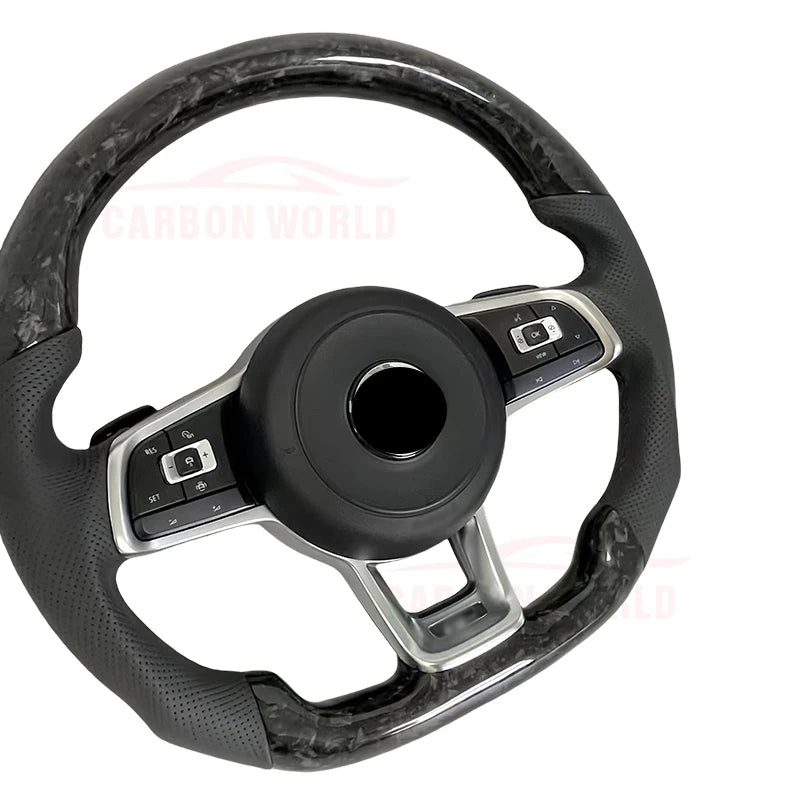 LuxRide™  CarbonCraft — Custom Forged Carbon Steering Wheel