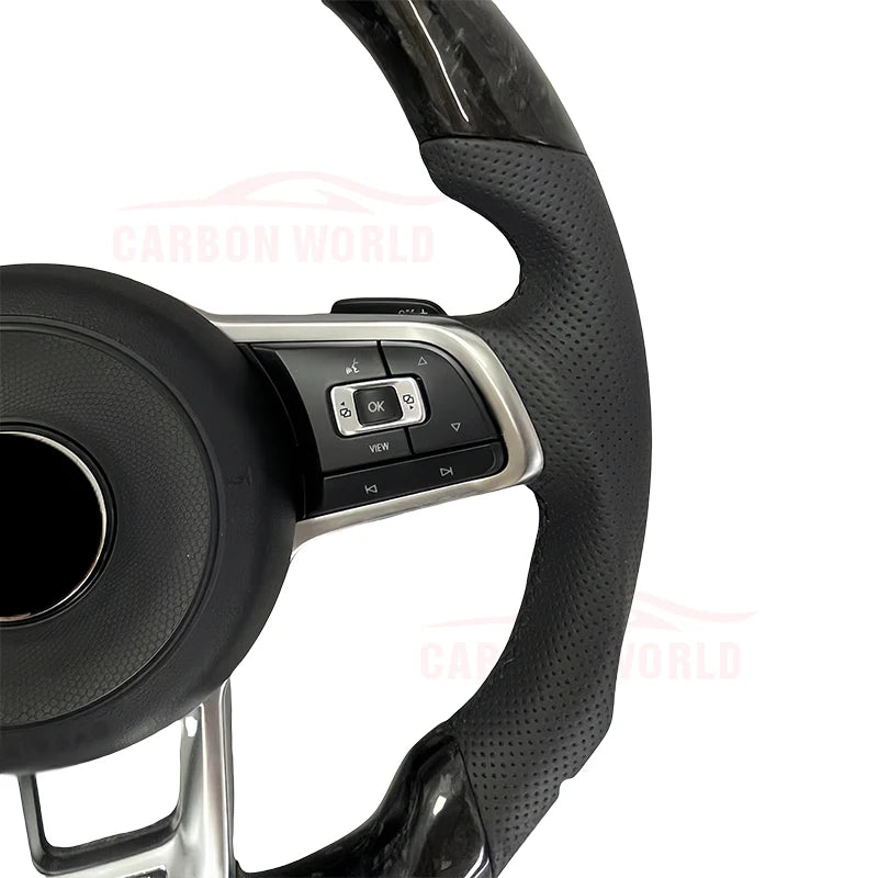 LuxRide™  CarbonCraft — Custom Forged Carbon Steering Wheel