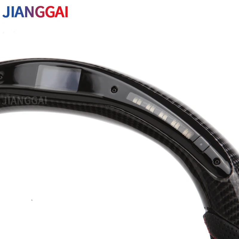 LuxRide™ LED Carbon Fiber Steering Wheel For Nissan GTR R35 2017-2024 Steering Wheel Upgraded Customized 2009-2016 Car Accessories