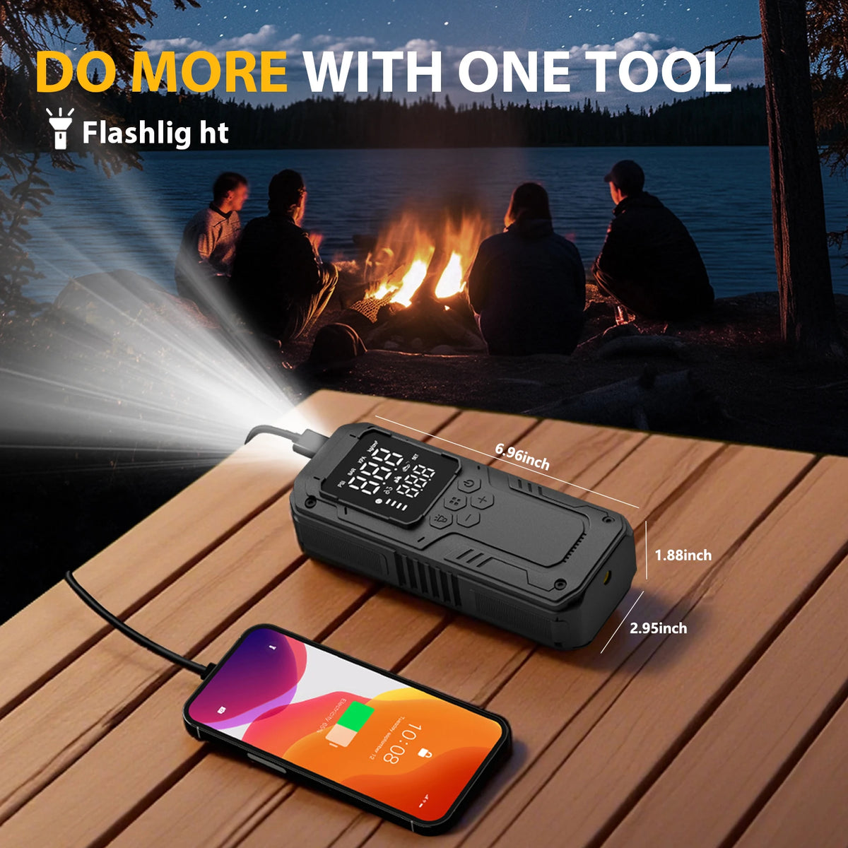 LuxRide™ AirPro 150 — Portable Tire Inflator