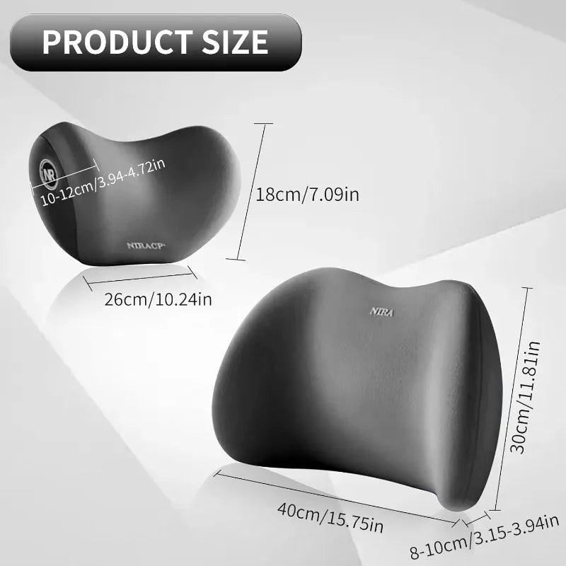 LuxRide 2-in-1 Neck & Waist Support