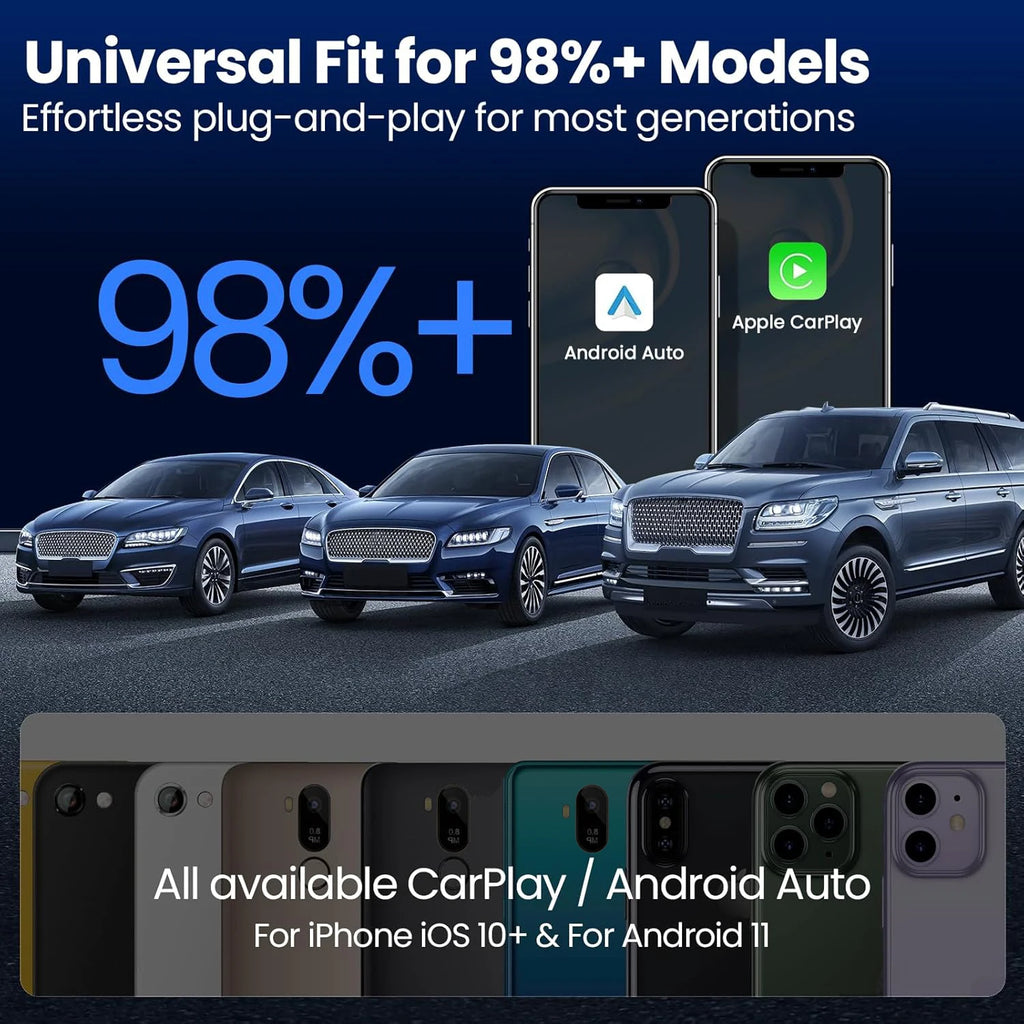 Premium Wireless 2-in-1                    CarPlay & Android Auto Adapter