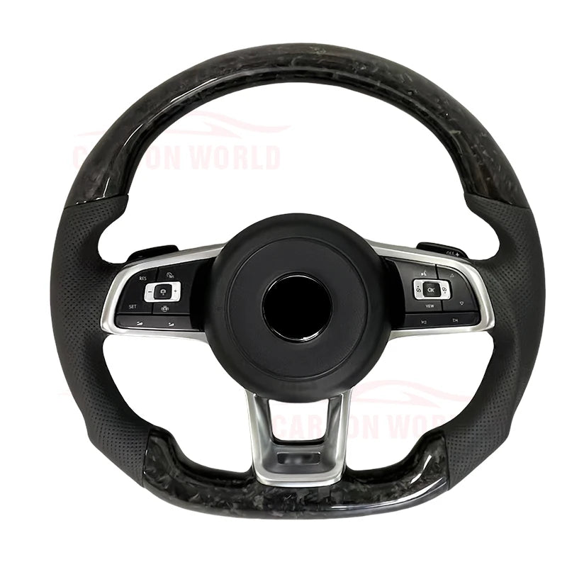 LuxRide™  CarbonCraft — Custom Forged Carbon Steering Wheel