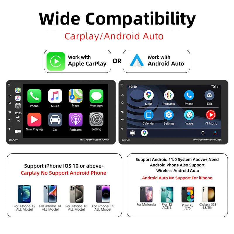 Premium Wireless 2-in-1                    CarPlay & Android Auto Adapter