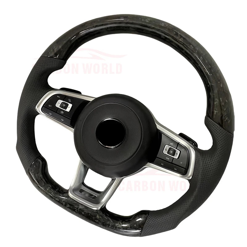 LuxRide™  CarbonCraft — Custom Forged Carbon Steering Wheel