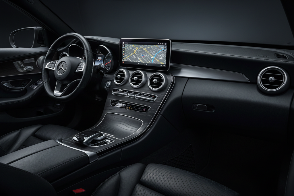 LuxRide™ W205/X253  — Premium CarPlay Display